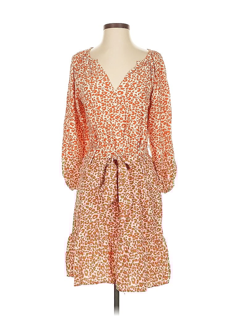 Pre-owned Ann Taylor Loft Casual Dress In Orange