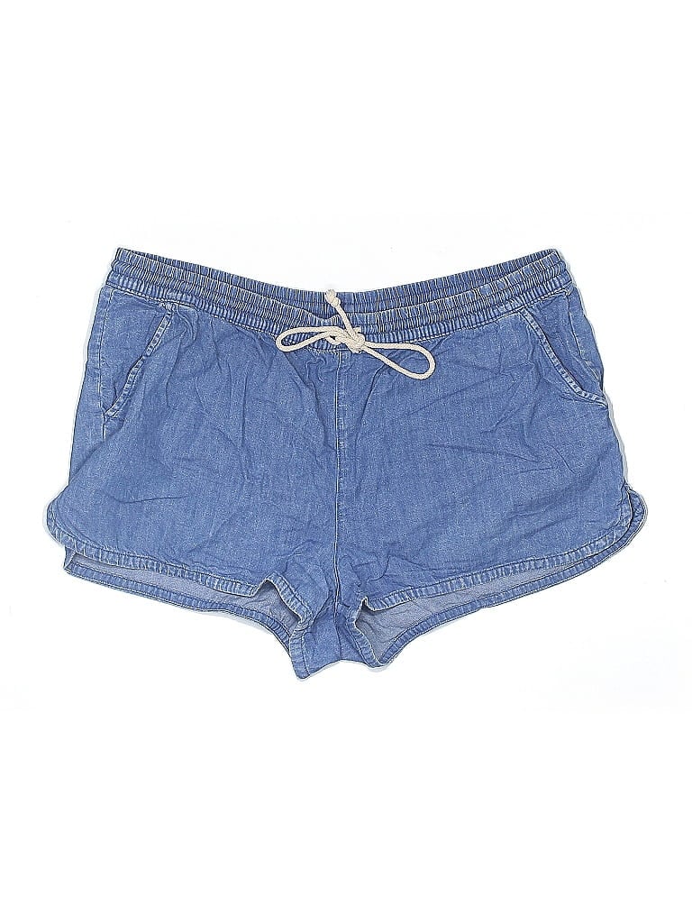 Pre-owned Aerie Denim Shorts In Blue