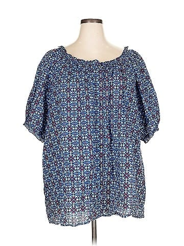Liz & Me Short Sleeve Blouse (view 1)