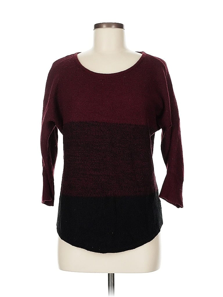 Pre-owned A.n.a. A New Approach Pullover Sweater In Burgundy