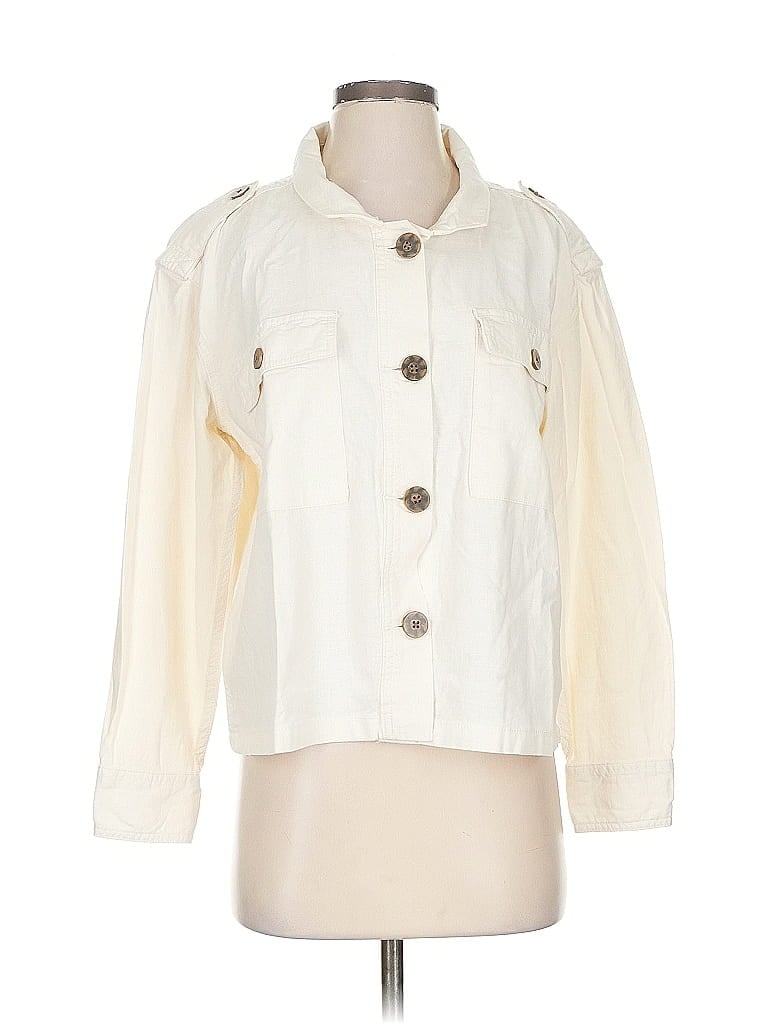 Pre-owned Time And Tru Jacket In White