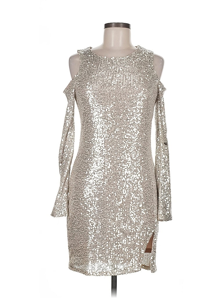 Pre-owned Sonoma Goods For Life Cocktail Dress In Silver