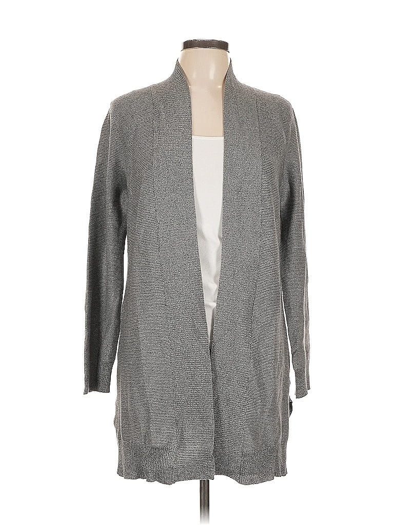 Pre-owned Neiman Marcus Cardigan Sweater In Gray