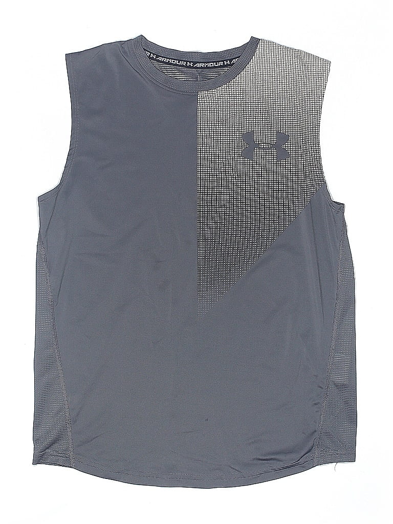 Pre-owned Under Armour Kids' Active Tank Top In Gray
