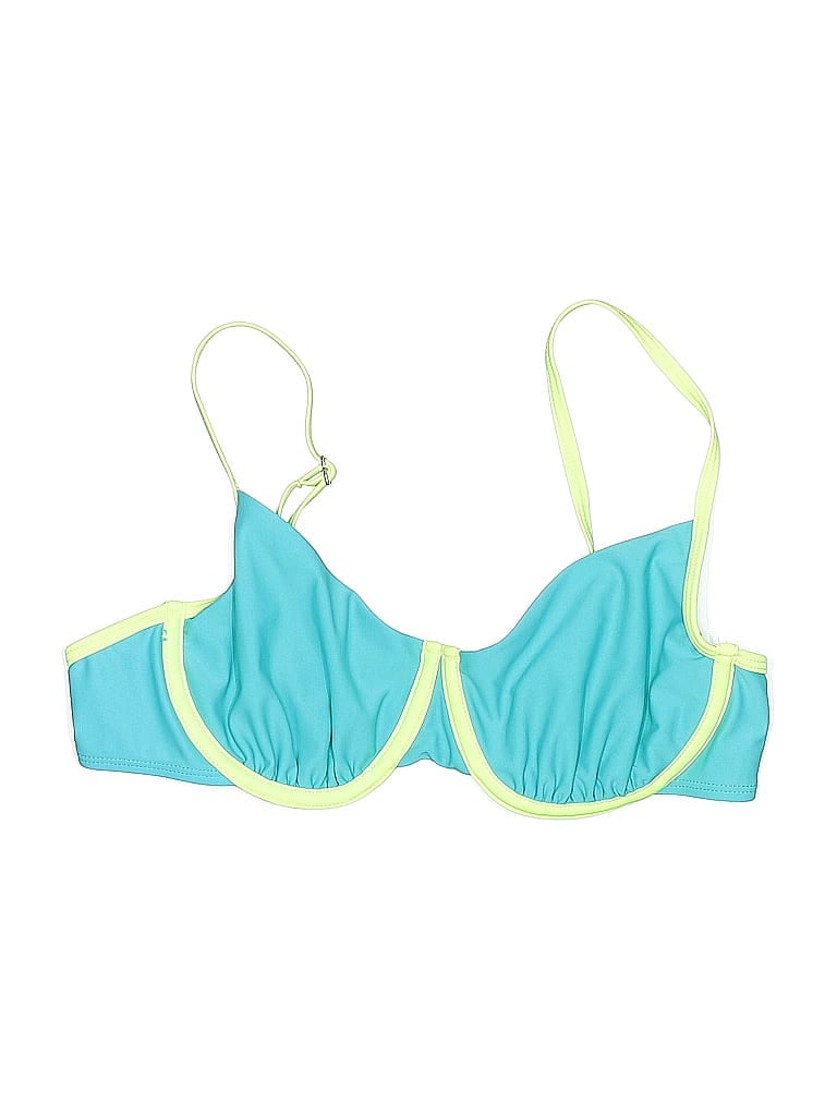 Pre-owned Wild Fable Swimsuit Top Blue Swimwear