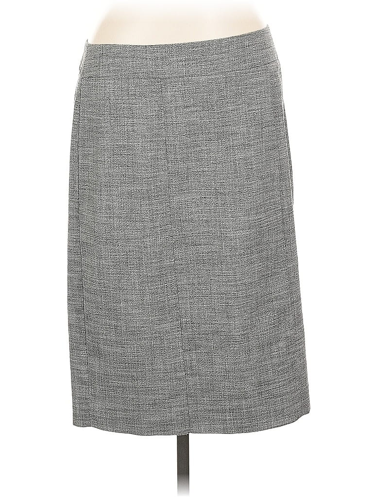 Pre-owned Ann Taylor Factory Formal Skirt In Gray