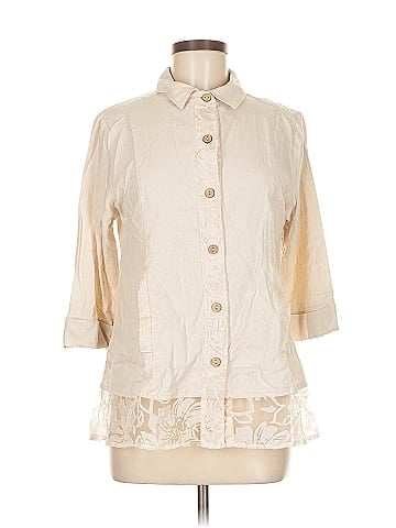 Simply Noelle 3/4 Sleeve Button-Down Shirt (view 1)