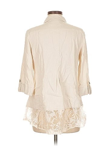 Simply Noelle 3/4 Sleeve Button-Down Shirt (view 2)