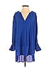 Christin Michaels 100% Polyester Blue Long Sleeve Blouse Size S - photo 1