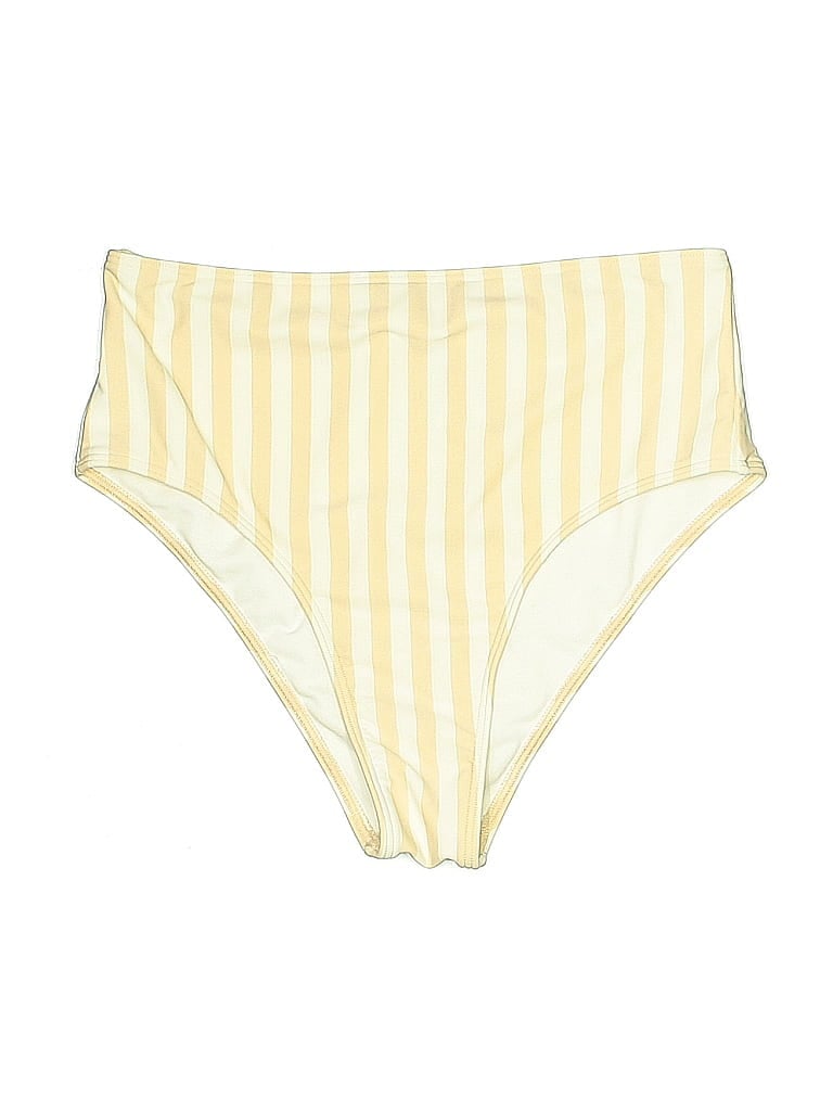 Pre-owned Hollister Swimsuit Bottoms In Yellow