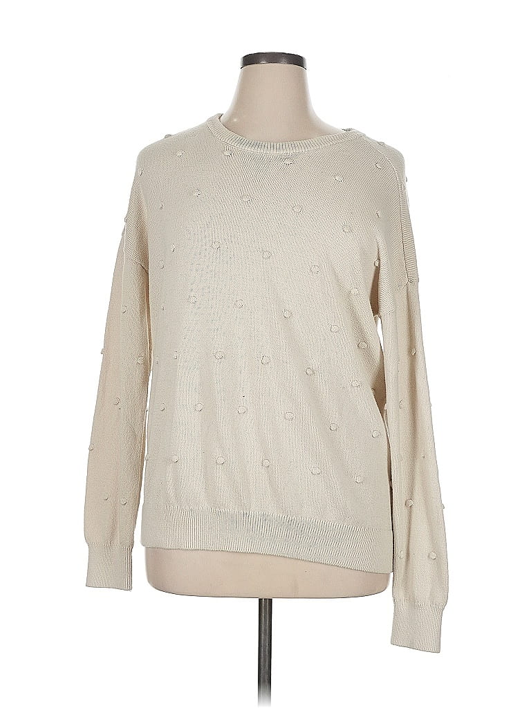 Pre-owned Threads 4 Thought Pullover Sweater In White