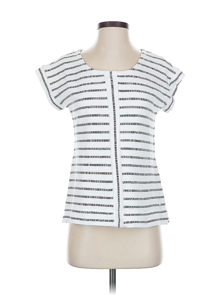 Pre-owned T By Talbots Short Sleeve T-shirt In Silver