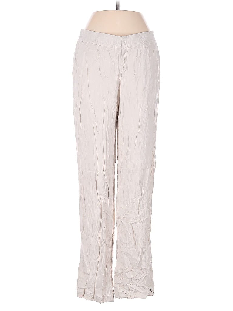 Pre-owned Babaton Casual Pants In White