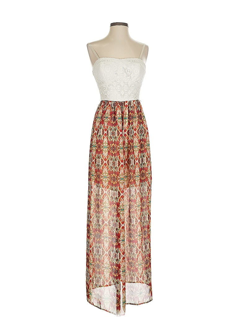 Pre-owned Lily Rose Casual Dress In White