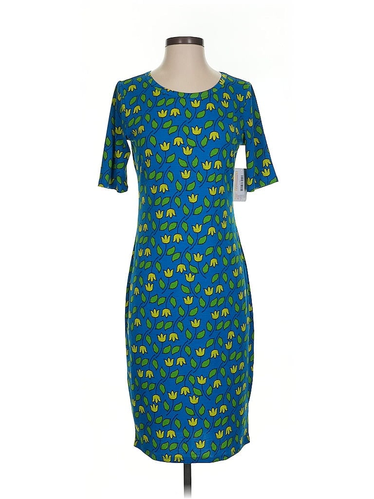 Pre-owned Lularoe Casual Dress In Blue