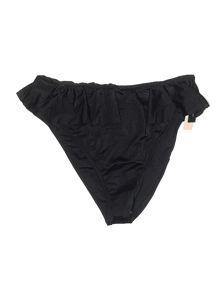 Pre-owned Victoria's Secret Swimsuit Bottoms In Black