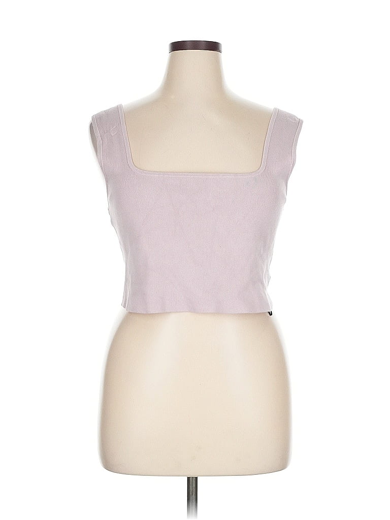 Pre-owned H&m Tank Top Pink Strapless Neckline Tops