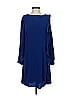 Slate & Willow Solid Blue Casual Dress Size 4 - photo 1