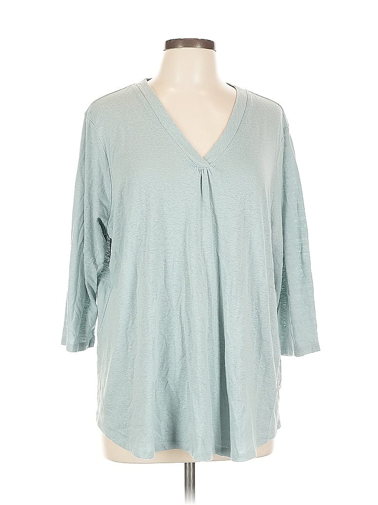 Pre-owned Orvis 3/4 Sleeve T-shirt In Blue