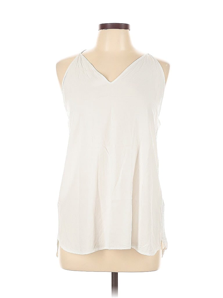 Pre-owned Maje Sleeveless Blouse In White