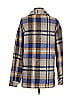 Unbranded 100% Polyester Plaid Blue Tan Long Sleeve Blouse Size S - photo 2