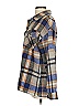 Unbranded 100% Polyester Plaid Blue Tan Long Sleeve Blouse Size S - photo 5