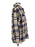 Unbranded 100% Polyester Plaid Blue Tan Long Sleeve Blouse Size S - photo 4