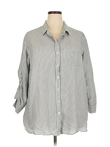 Velvet Heart 3/4 Sleeve Button-Down Shirt (view 1)