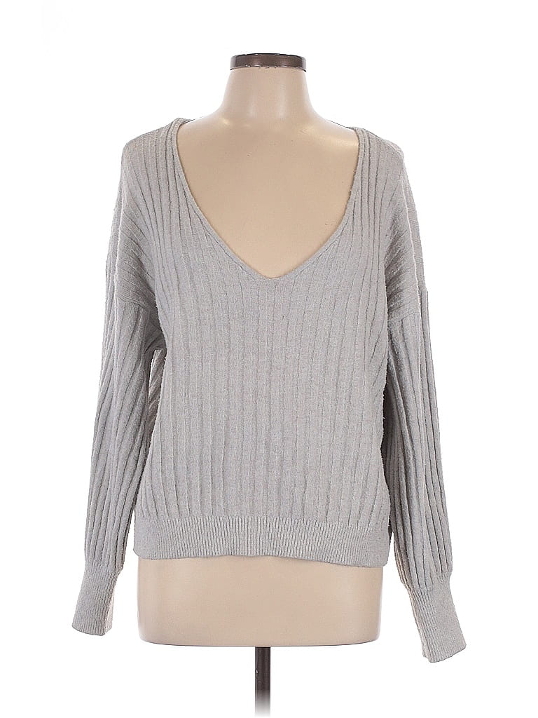 Pre-owned Melrose And Market Pullover Sweater In Gray