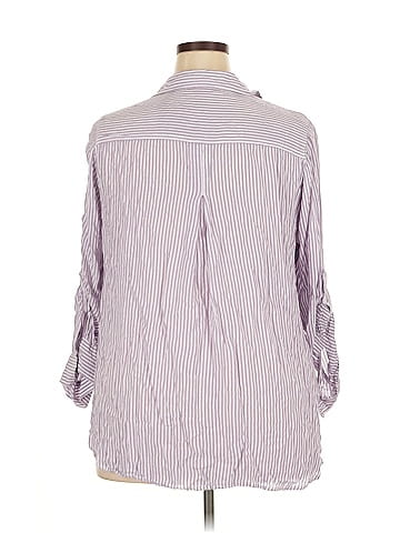 Velvet Heart 3/4 Sleeve Button-Down Shirt (view 2)