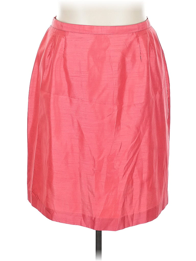 Pre-owned Leslie Fay Formal Skirt In Pink