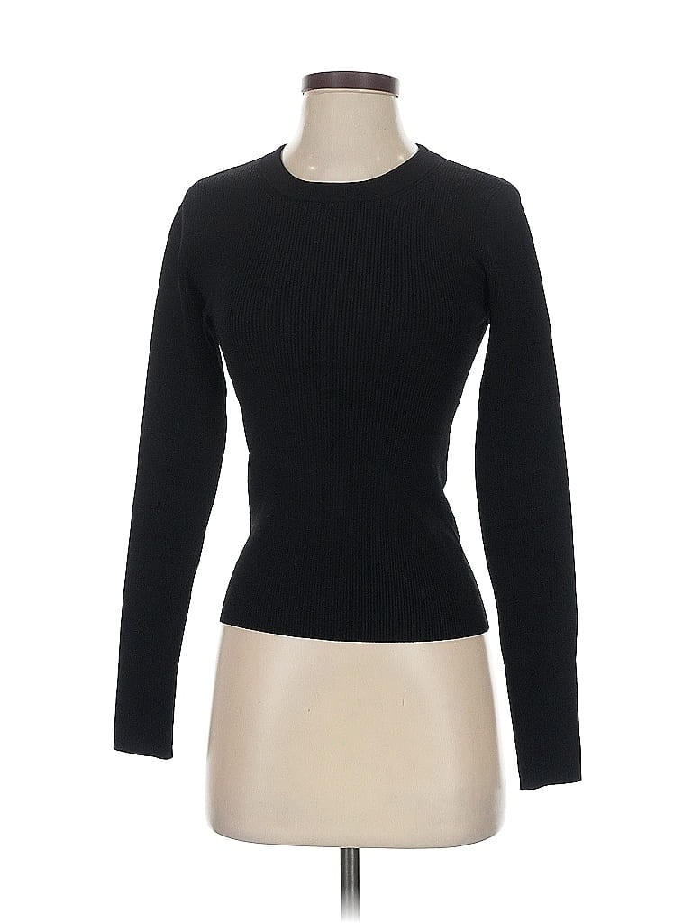 Pre-owned Intermix Pullover Sweater In Black