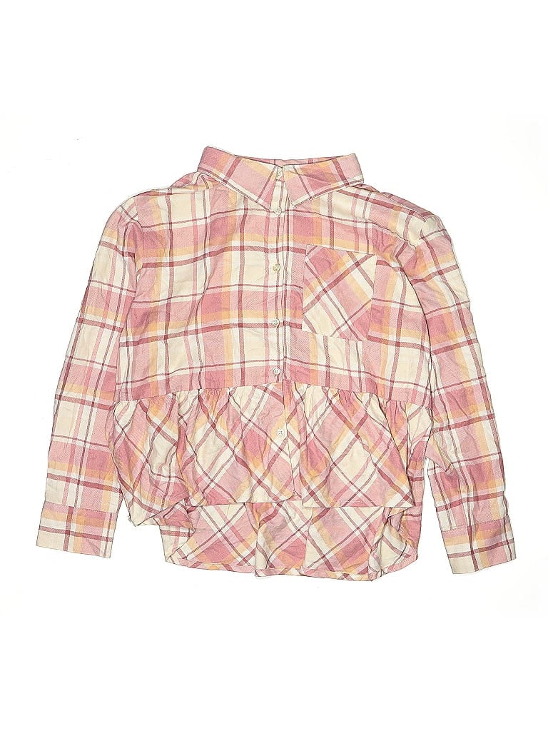 Pre-owned Sugar & Jade Kids' Long Sleeve Blouse In Pink