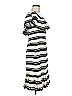 Halston Heritage 100% Polyester Stripes Ivory Casual Dress Size 6 - photo 4