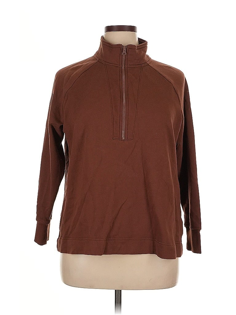 TERRA & SKY Pre-owned Pullover Sweater In Brown
