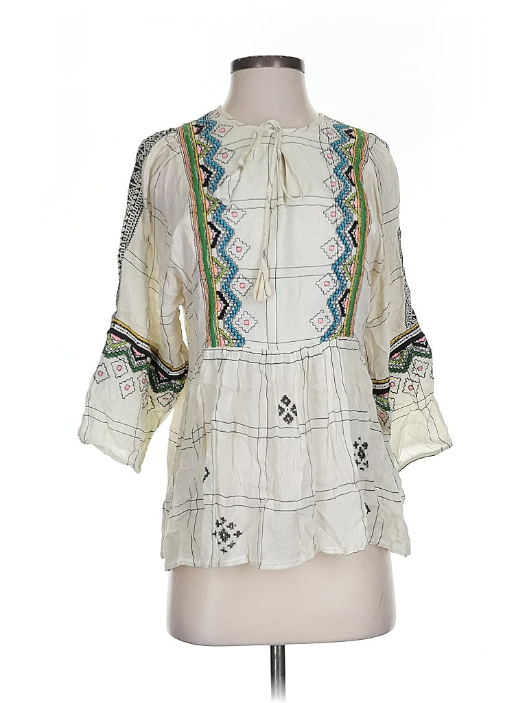 Click to view more detailed imagery on our partner's website Pre-owned Vineet Bahl 3/4 Sleeve T-shirt In White