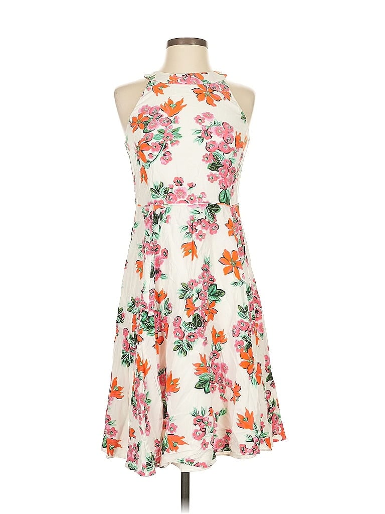 Pre-owned Ann Taylor Factory Cocktail Dress In Orange