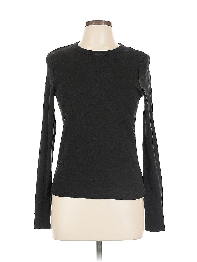 Pre-owned H&m Long Sleeve T-shirt In Black