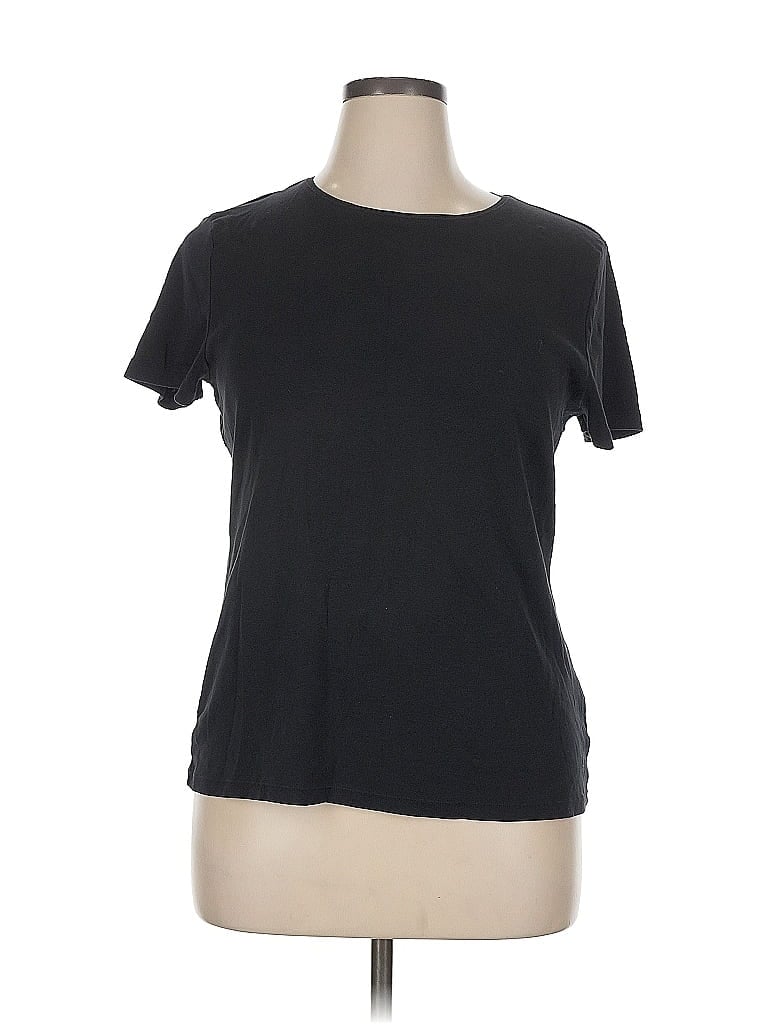 Pre-owned Talbots Short Sleeve T-shirt In Black