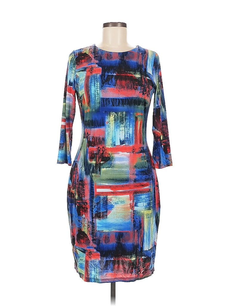 Pre-owned Karen Kane Casual Dress In Blue