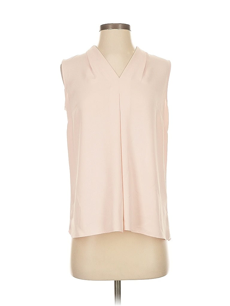 Pre-owned Nine West Sleeveless Blouse In White