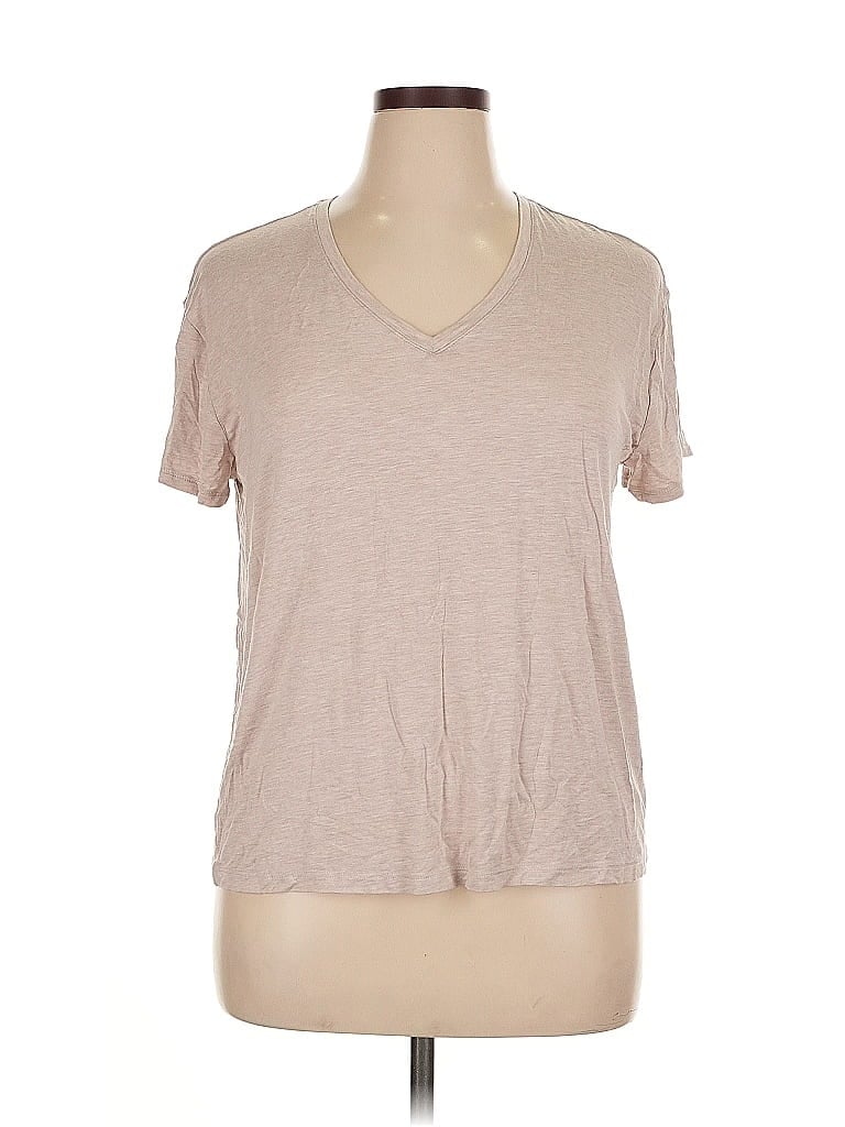 Pre-owned Nine West Short Sleeve T-shirt In Brown