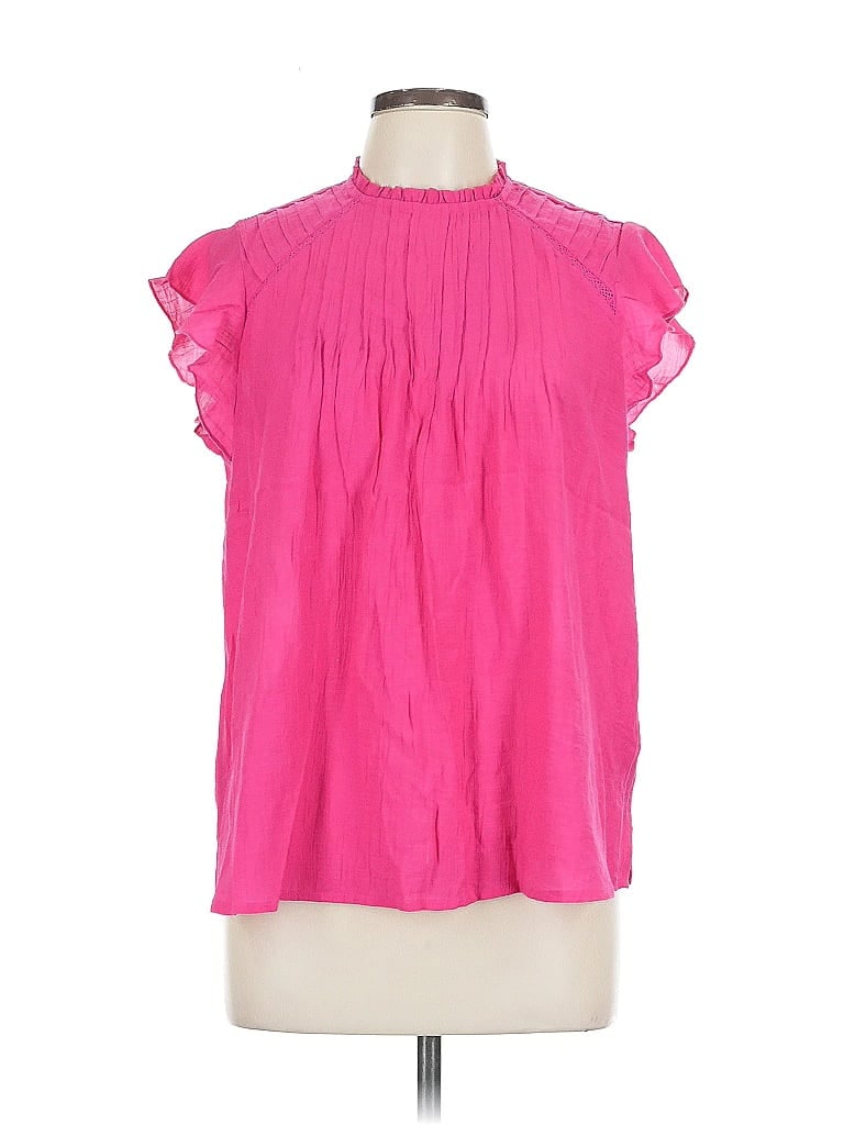 Click to view more detailed imagery on our partner's website Pre-owned Nanette Lepore Short Sleeve Blouse In Pink