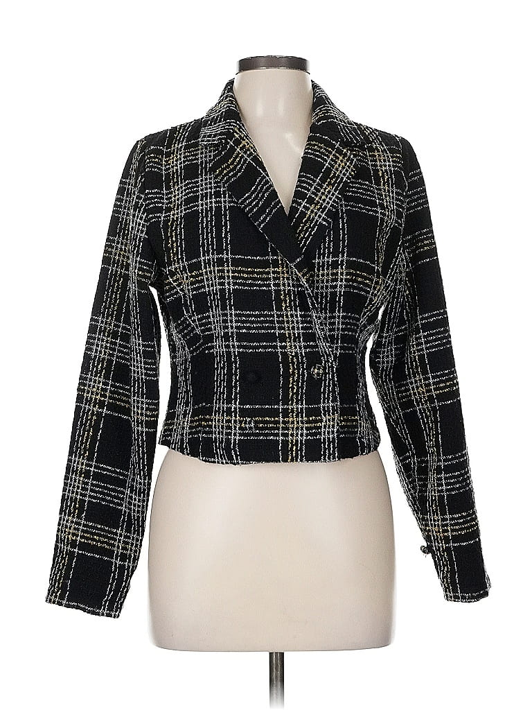 Pre-owned Slate & Willow Blazer Jacket In Black