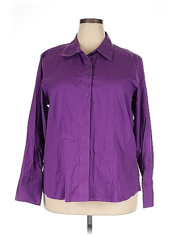 Foxcroft 3/4 Sleeve Button-Down Shirt (view 1)