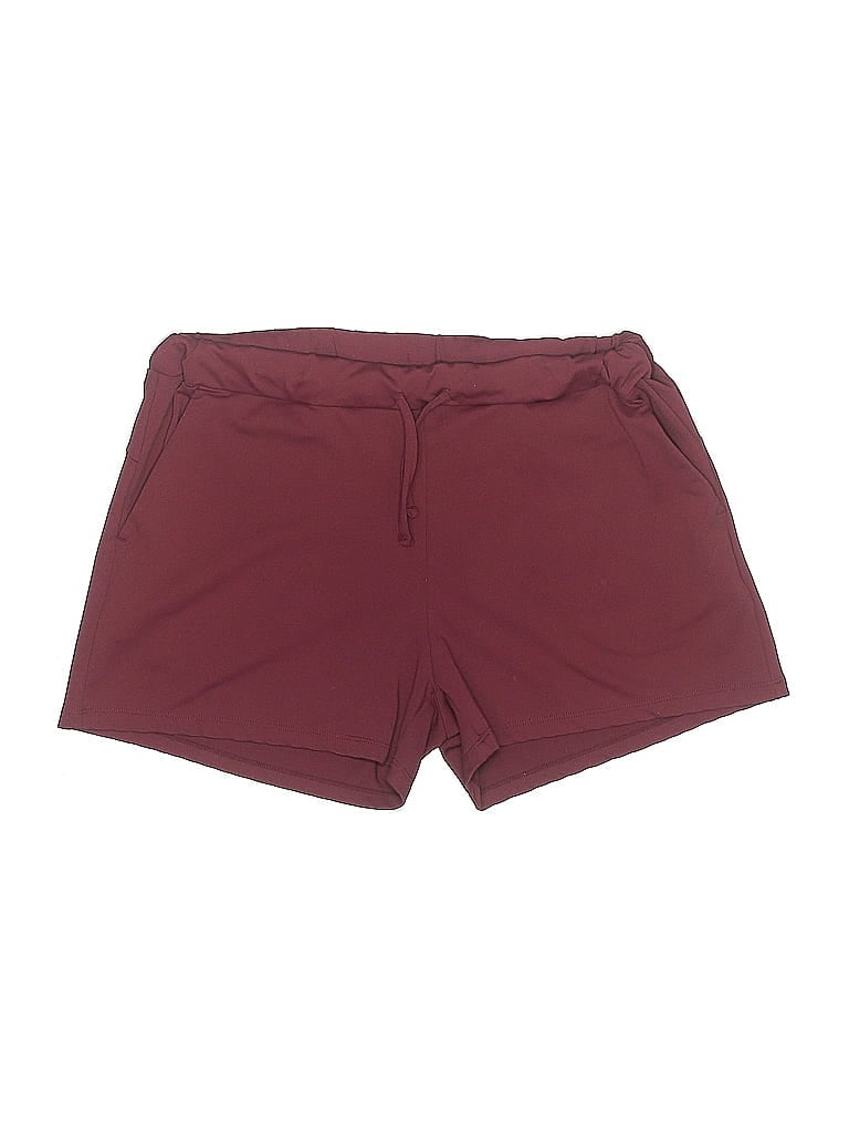 Pre-owned Icyzone Athletic Shorts In Burgundy