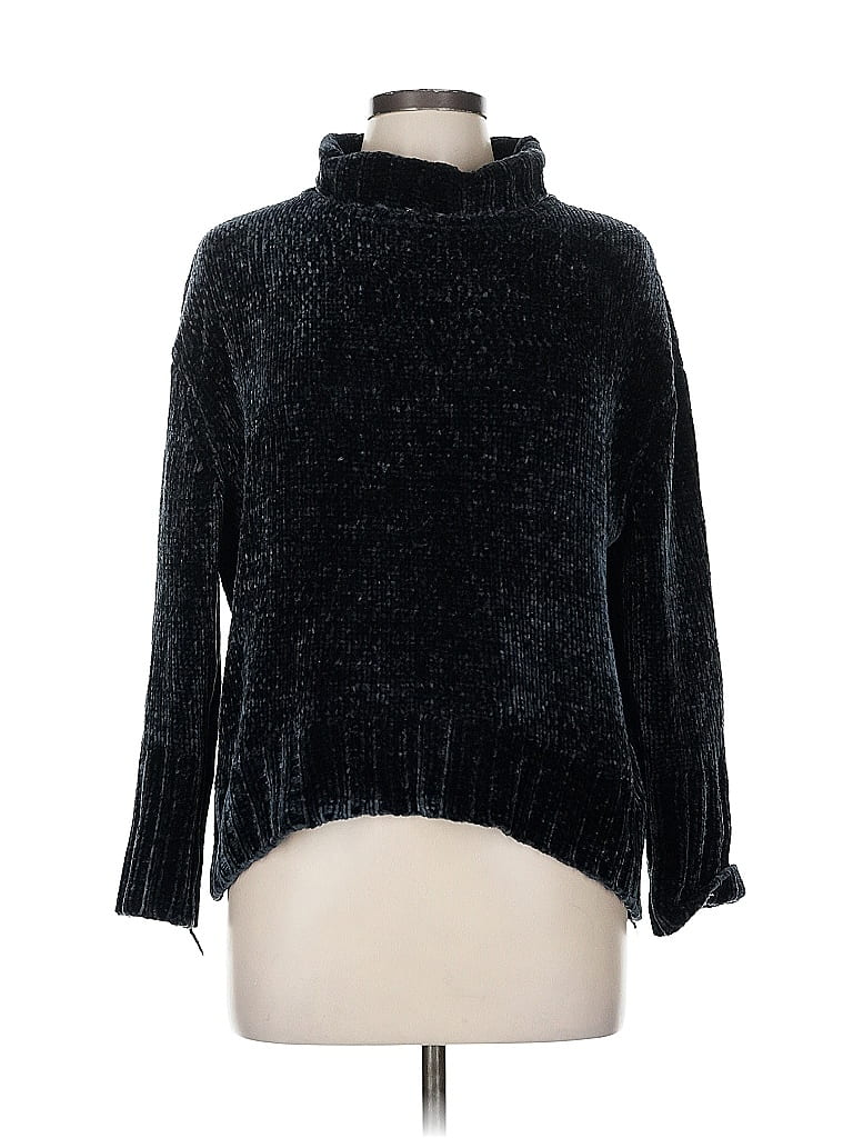 Pre-owned Cynthia Rowley Turtleneck Sweater In Black