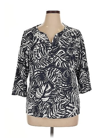 Karen Scott 3/4 Sleeve Blouse (view 1)