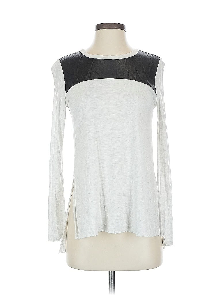 Pre-owned Wilfred Free Long Sleeve T-shirt In Silver