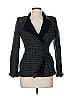 Armani Collezioni Houndstooth Gray Wool Blazer Size 8 - photo 1